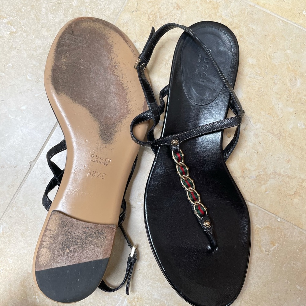 Sandals Gucci leather